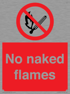 No naked flames